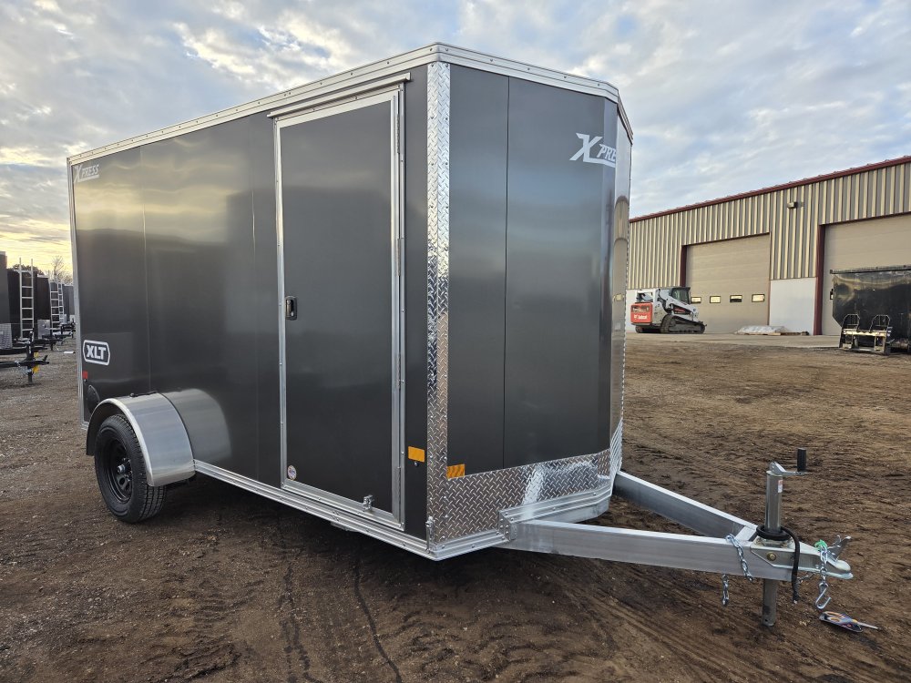 6'x12' Alcom Enclosed Cargo XPRESS6X12SA-XLT-P 76"