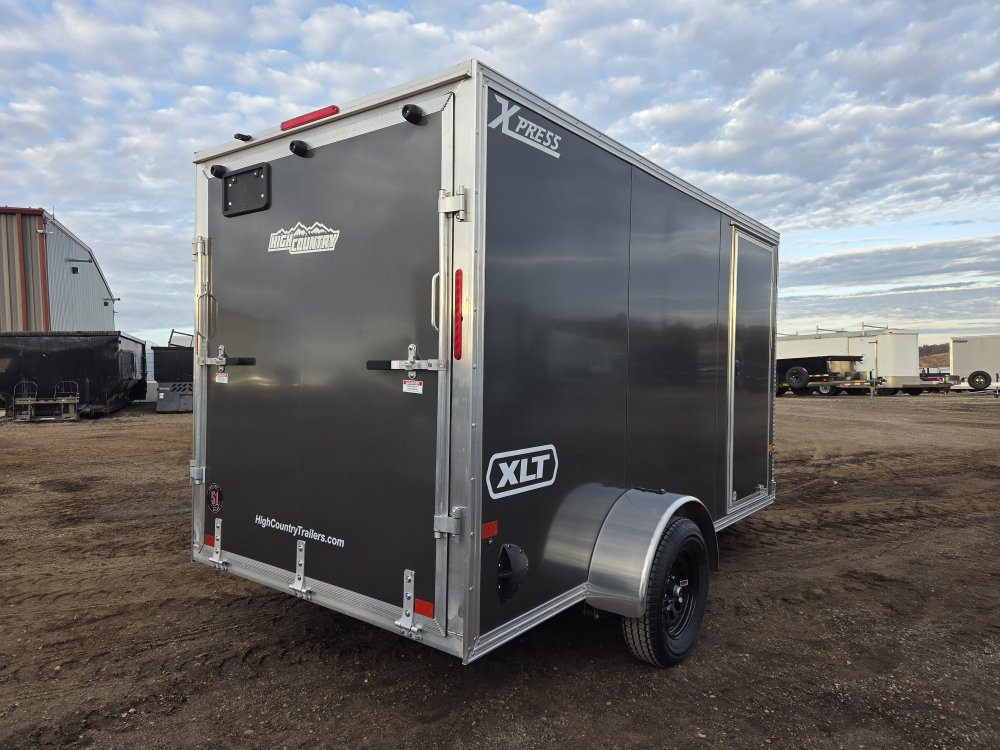 6'x12' Alcom Enclosed Cargo XPRESS6X12SA-XLT-P 76"