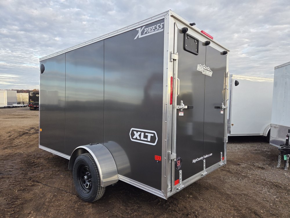 6'x12' Alcom Enclosed Cargo XPRESS6X12SA-XLT-P 76"