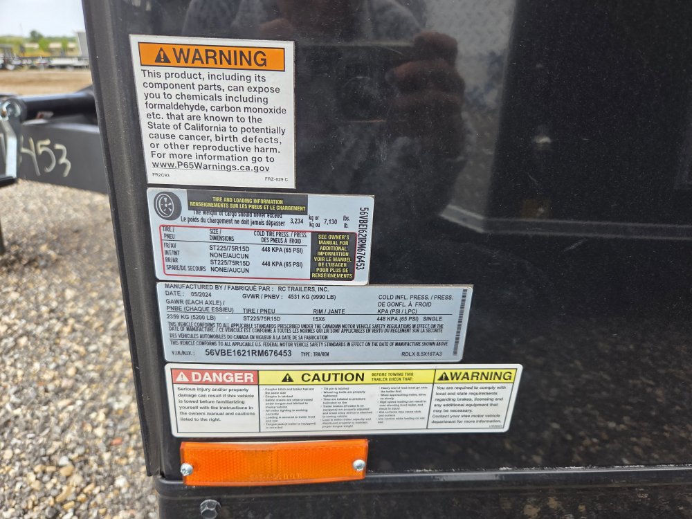 8.5'x16' RC Trailers Enclosed Cargo RDLX8516TA3 78'