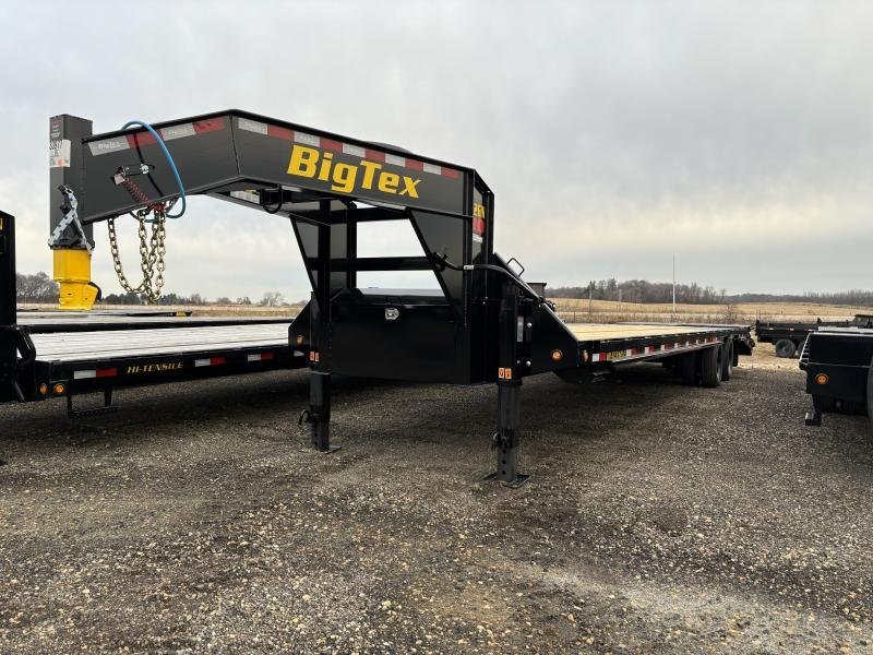 2024 Big Tex Trailers 25GN-35+5 Flatbed/ Gooseneck Trailer with Mega Ramps 8.5x40