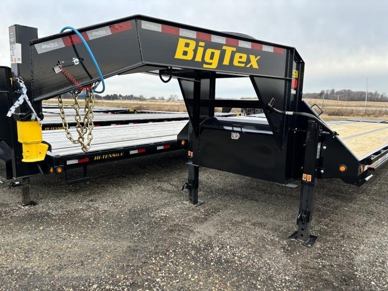 2024 Big Tex Trailers 25GN-35+5 Flatbed/ Gooseneck Trailer with Mega Ramps 8.5x40