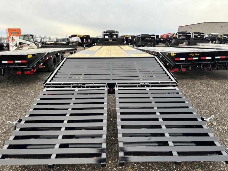 2024 Big Tex Trailers 25GN-35+5 Flatbed/ Gooseneck Trailer with Mega Ramps 8.5x40