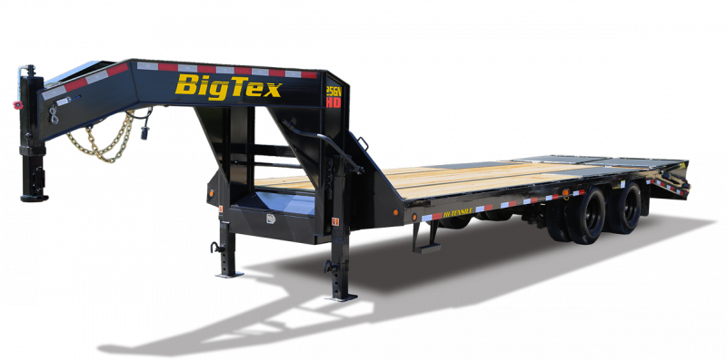 2024 Big Tex Trailers 25GN-35+5 Flatbed/ Gooseneck Trailer with Mega Ramps 8.5x40
