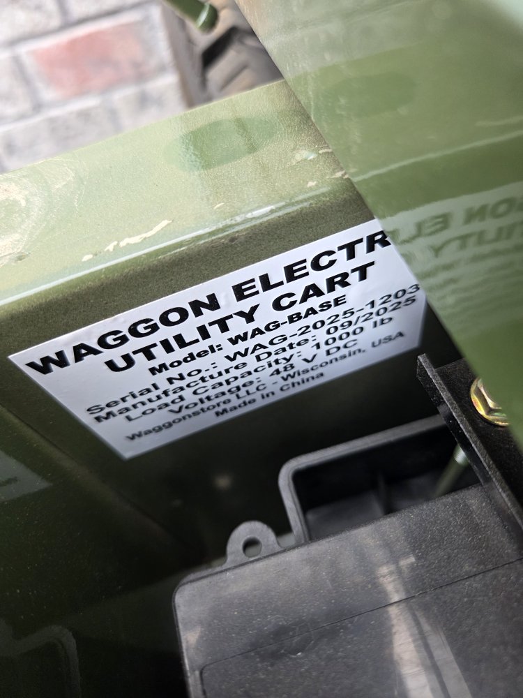 WAGGON Signature Edition 1000W Electric Utility Cart