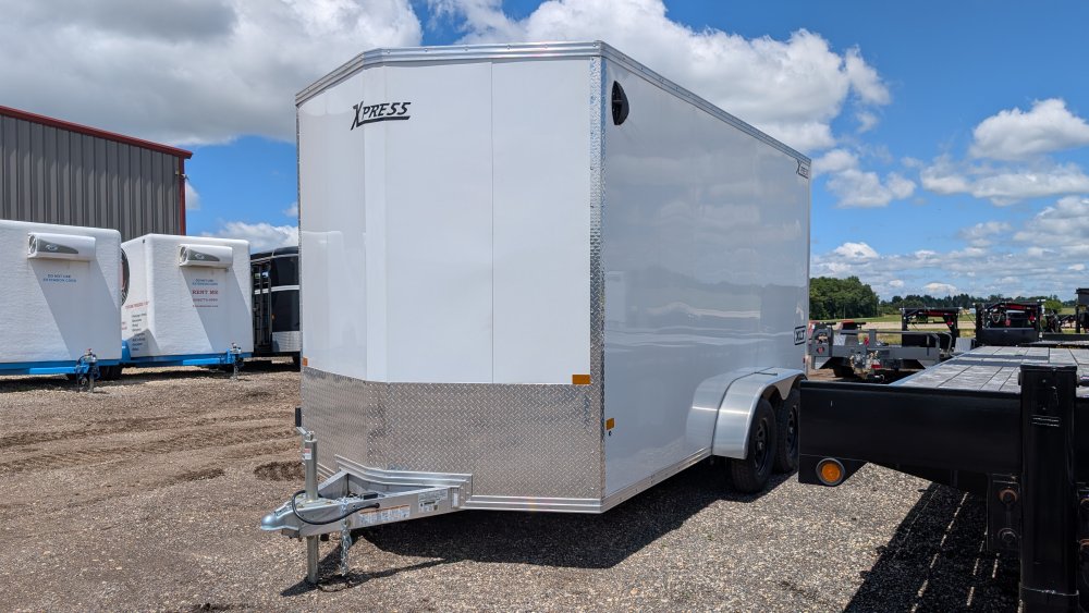 7'x14' Alcom Enclosed Cargo XPRESS7X14XLT-P 87"