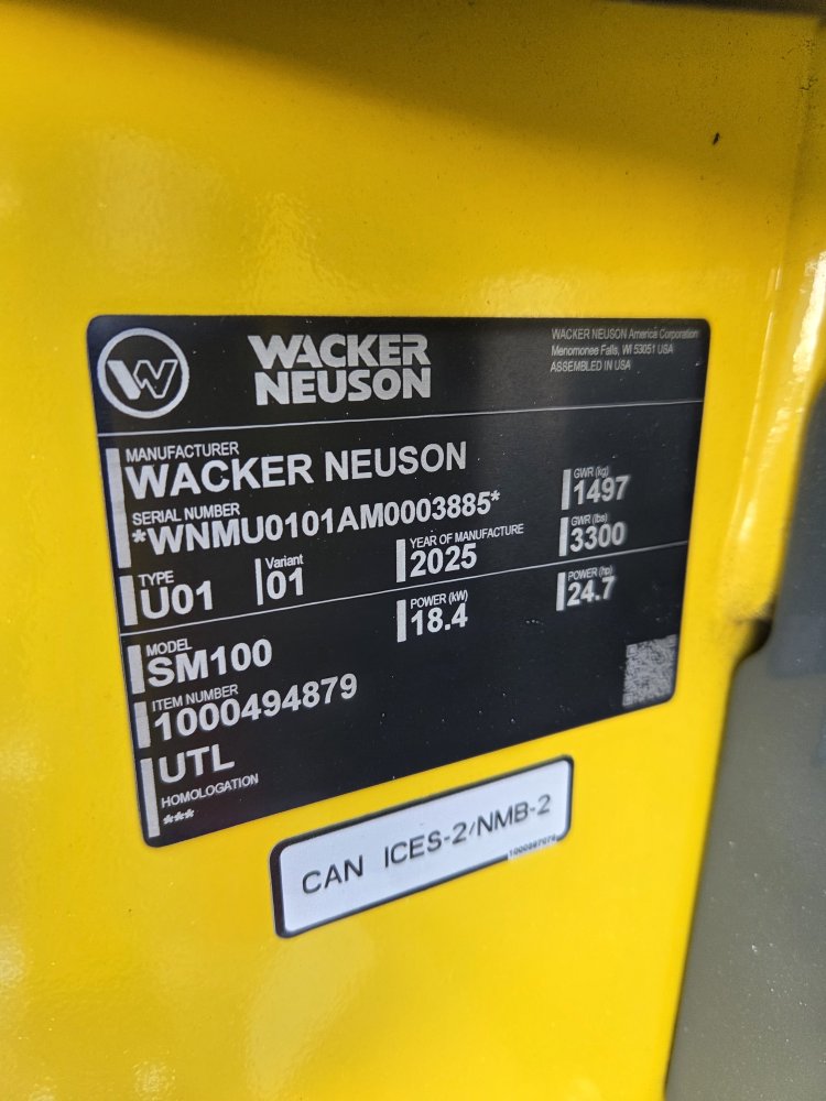 Wacker Neuson SM100 Contractor Equipment