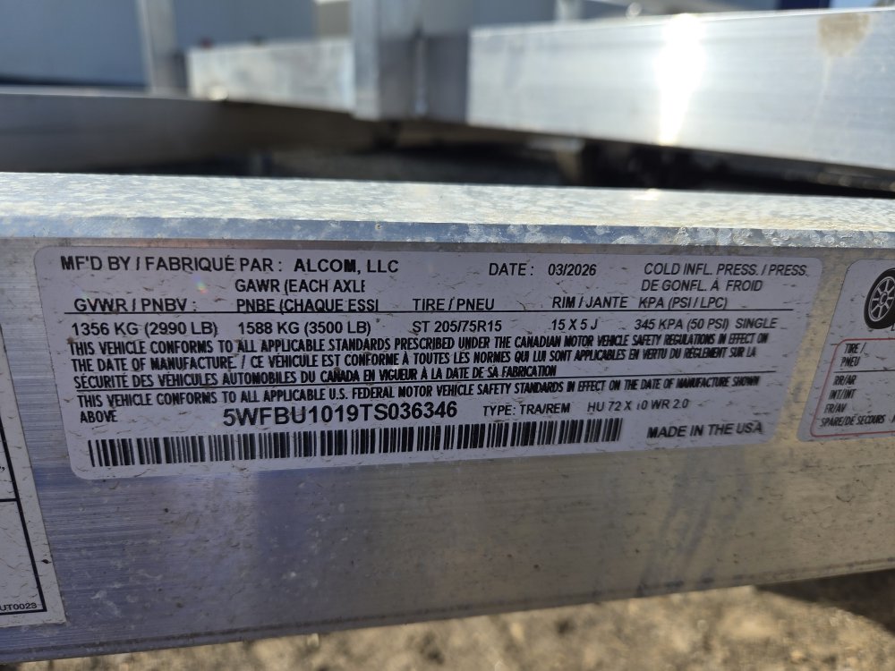 6'x10' High Country Utility HU72x10WR-2.0