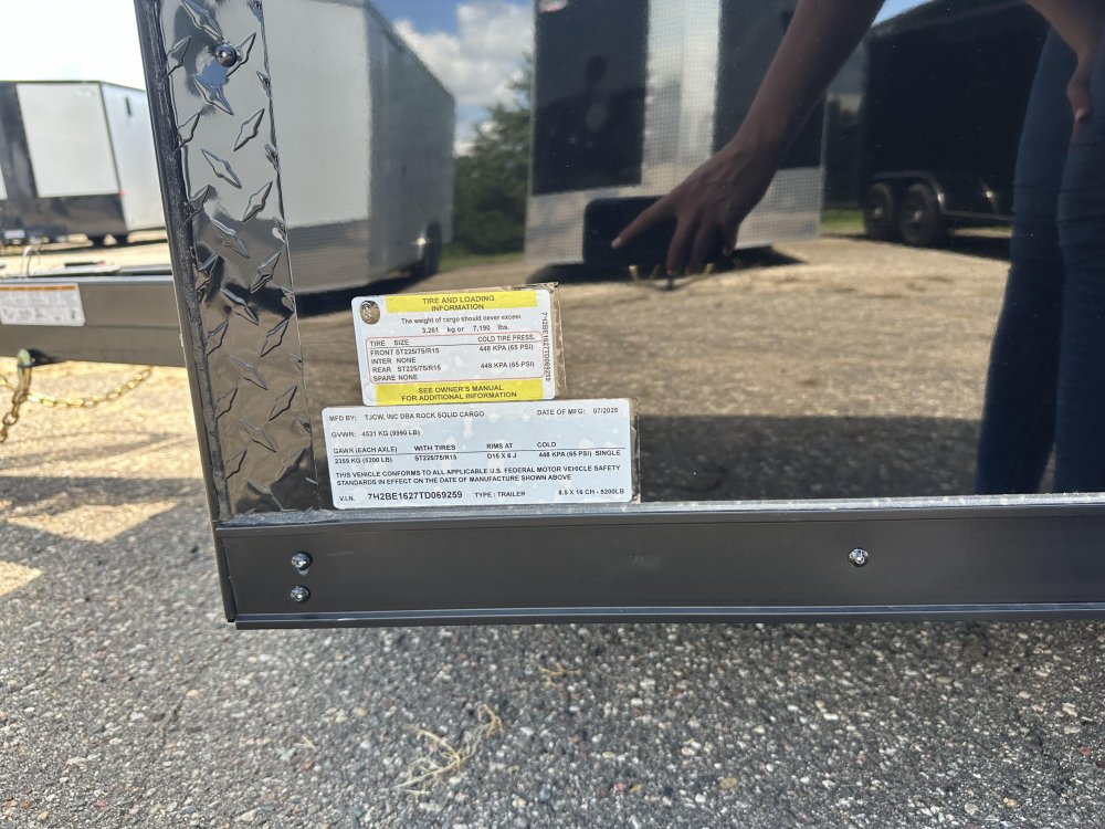 8.5'x16' Rock Solid Cargo Enclosed Cargo