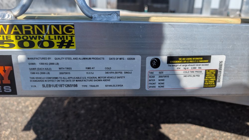 82"x14' Quality Steel & Aluminum Utility