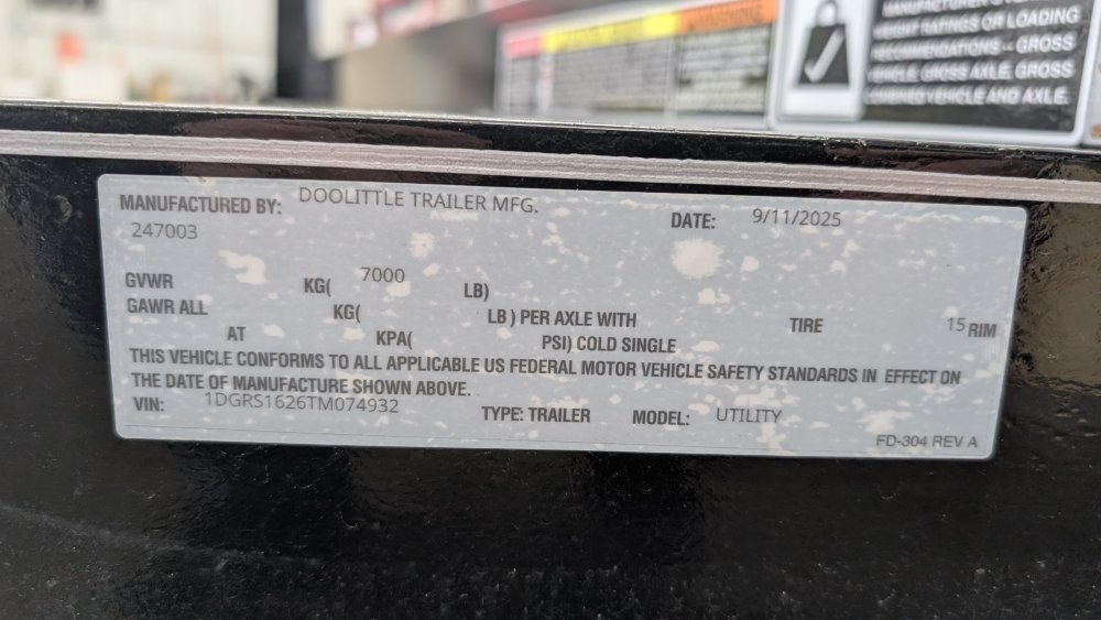 77"x16' Doolittle Utility