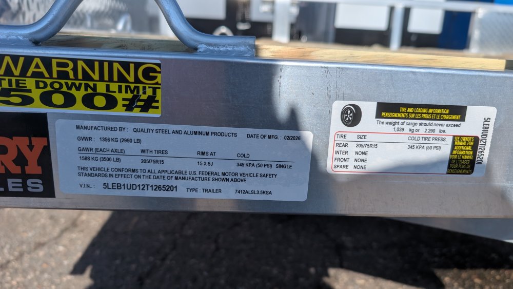 74"x12' Quality Steel & Aluminum Utility