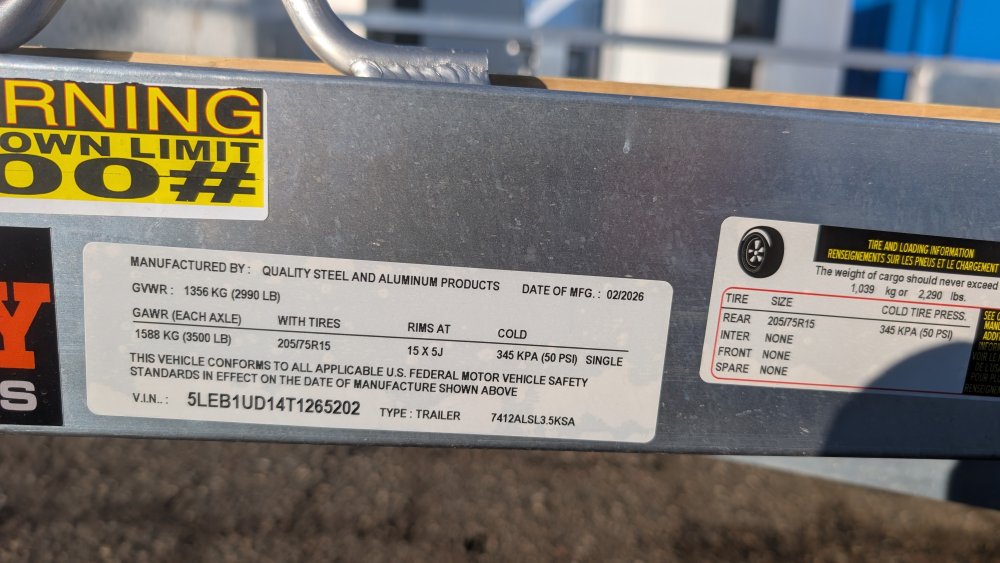 74"x12' Quality Steel & Aluminum Utility