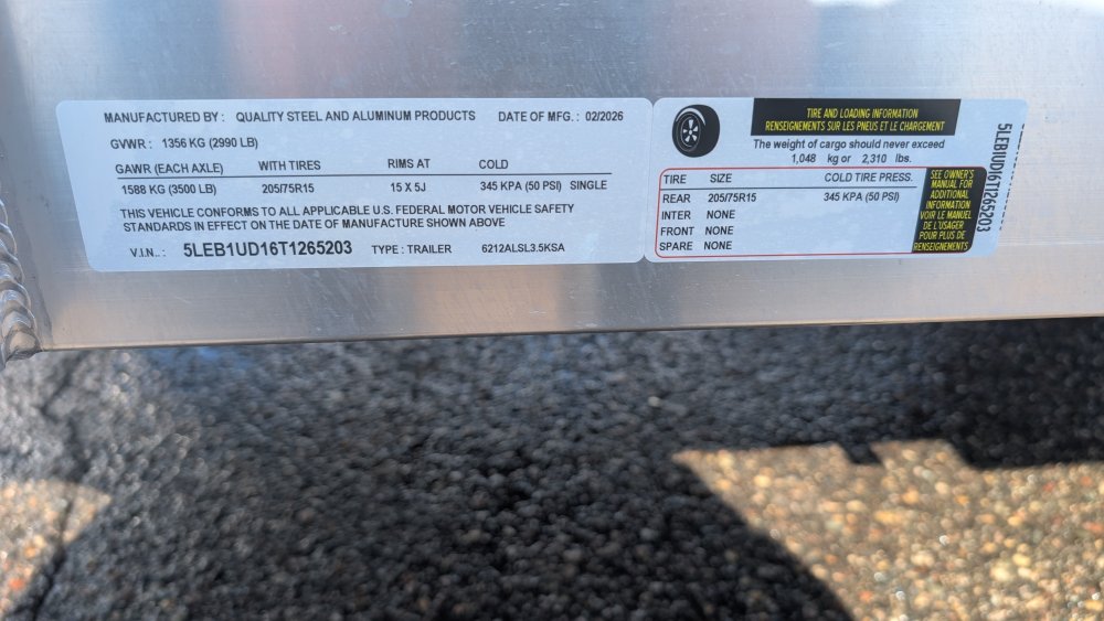 62"x12' Quality Steel & Aluminum Utility