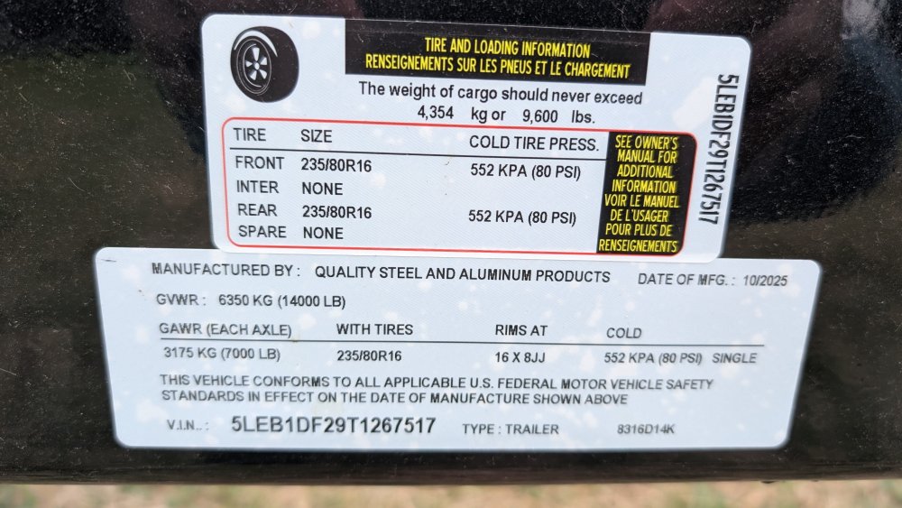 83"x16' Quality Steel & Aluminum Dump