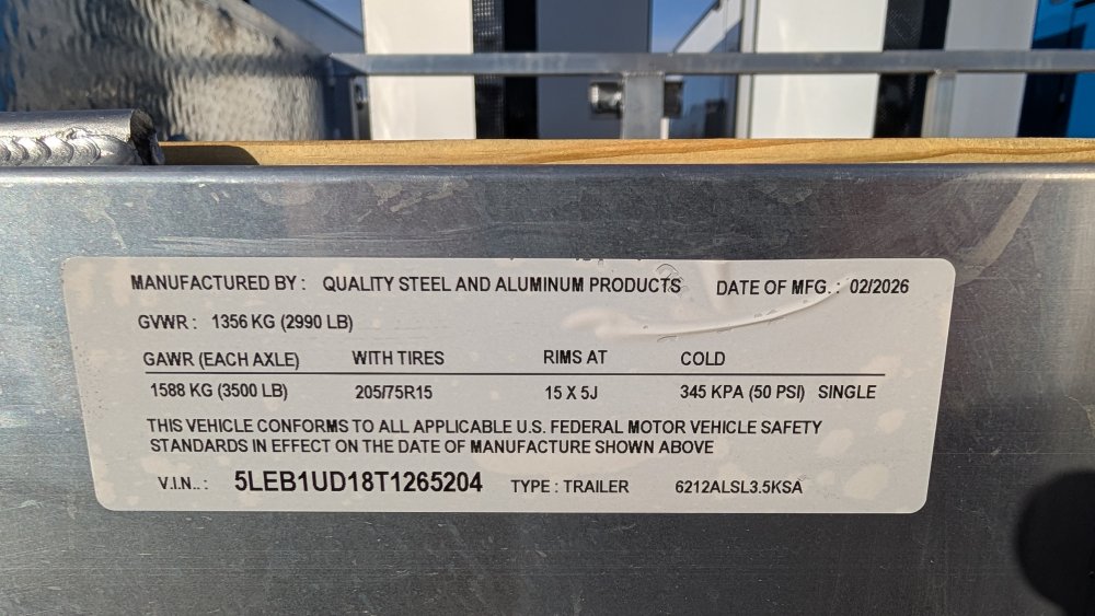 62"x12' Quality Steel & Aluminum Utility