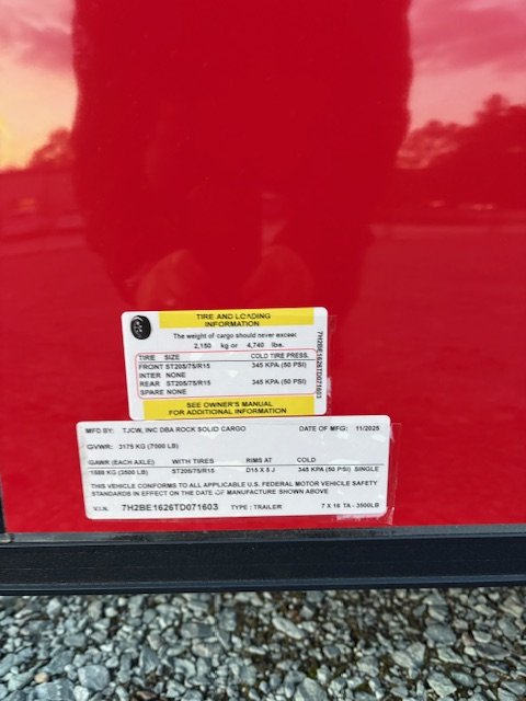 7'x16' Rock Solid Cargo Enclosed Cargo