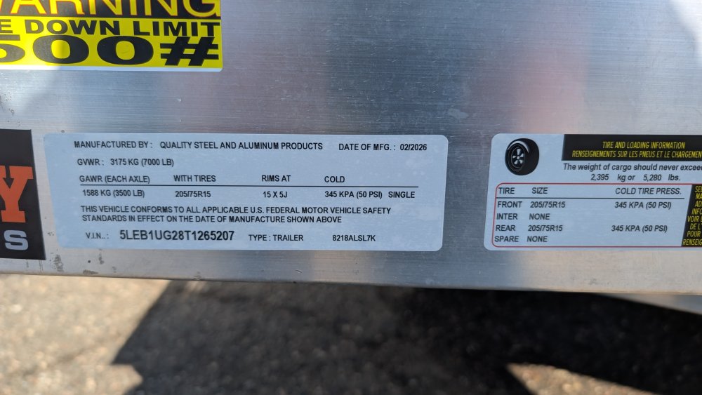 82"x18' Quality Steel & Aluminum Utility