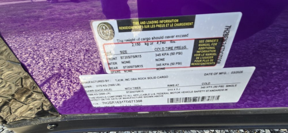 7'x16' Rock Solid Cargo Enclosed Cargo