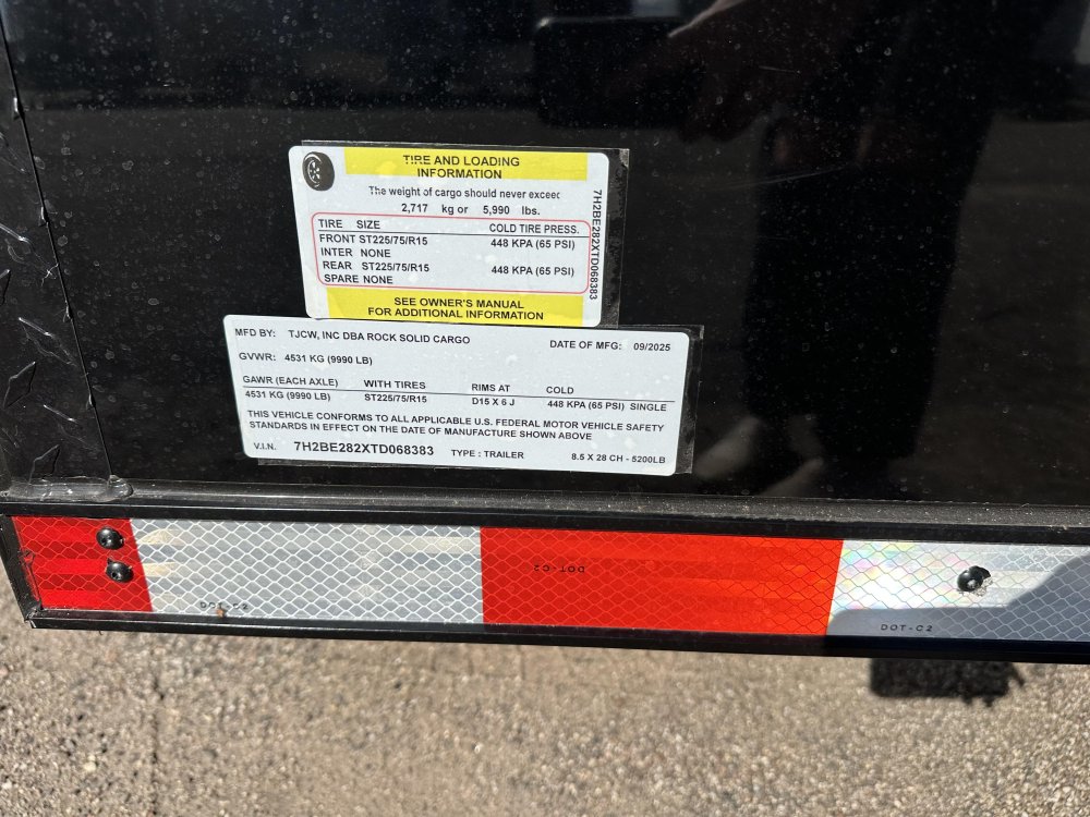 8.5'x28' Rock Solid Cargo Enclosed Cargo