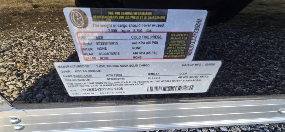 8' 6"x24' Rock Solid Cargo Enclosed Car Hauler