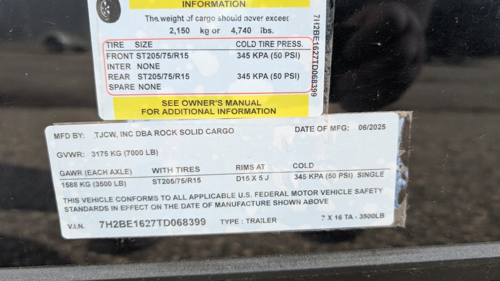 7'x16' Rock Solid Cargo Enclosed Cargo