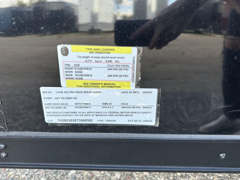 8.5'x28' Rock Solid Cargo Enclosed Cargo