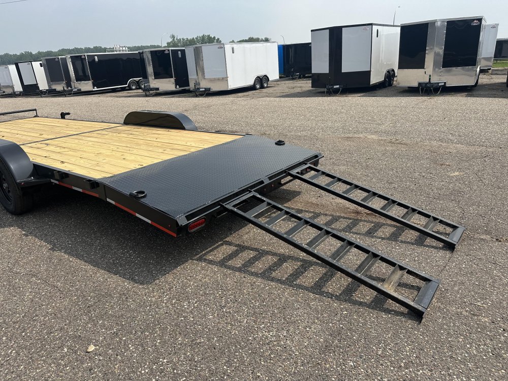 7'x24' Caliber Flatbed Car Hauler