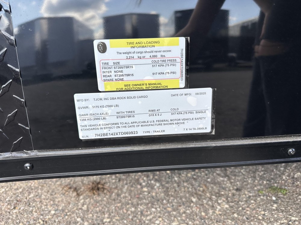 7'x14' Rock Solid Cargo Enclosed Cargo