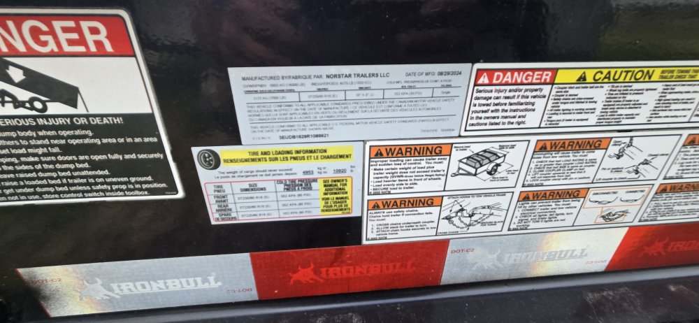 8' 6"x16' IronBull Dump