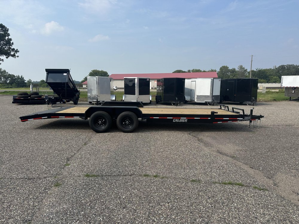 7'x24' Caliber Flatbed Car Hauler