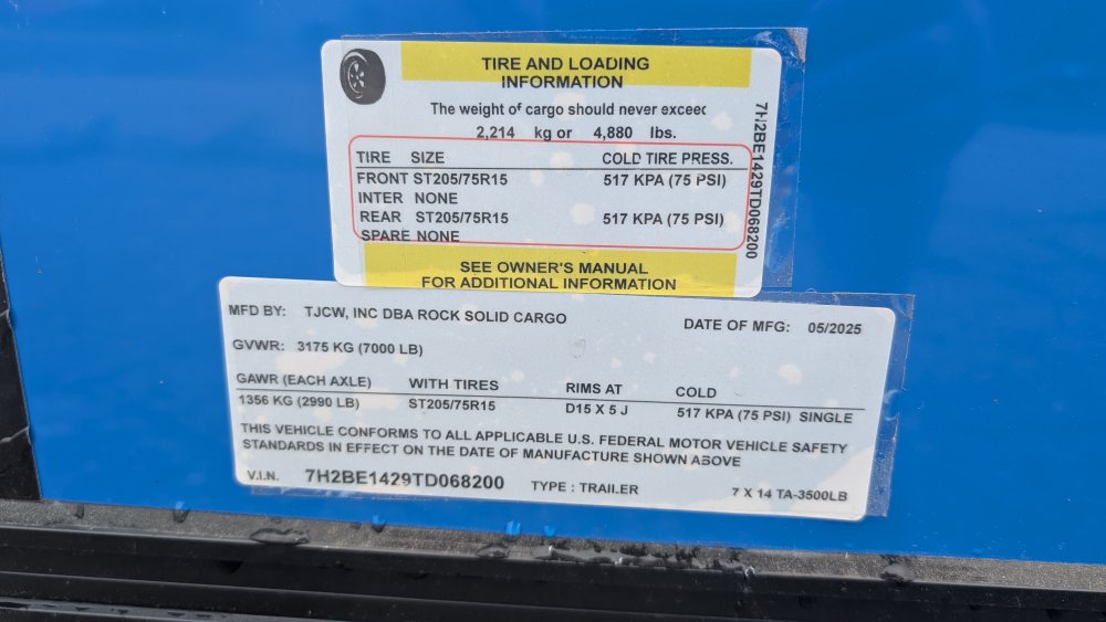 7'x14' Rock Solid Cargo Enclosed Cargo