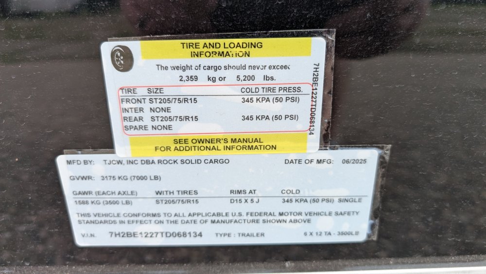 6'x12' Rock Solid Cargo Enclosed Cargo