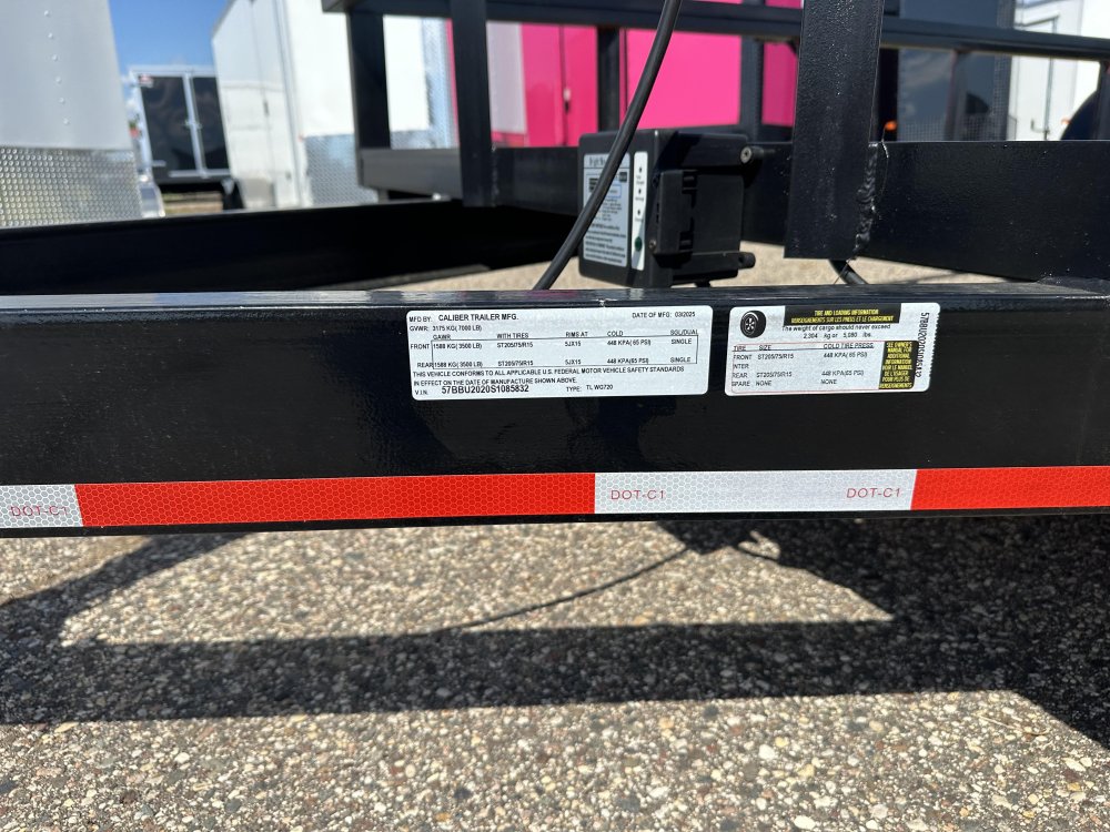 7'x20' Caliber Utility