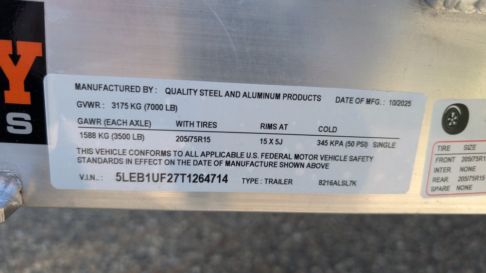 82"x16' Quality Steel & Aluminum Utility