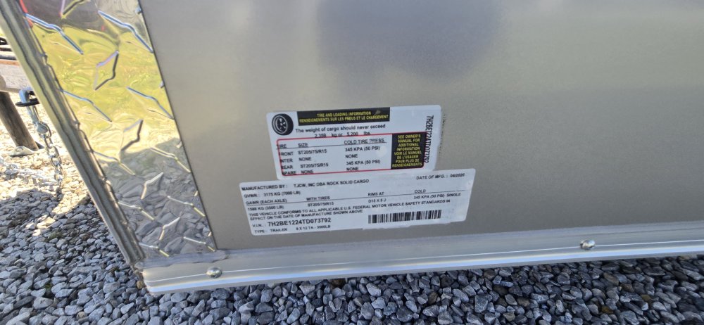 6'x12' Rock Solid Cargo Enclosed Cargo