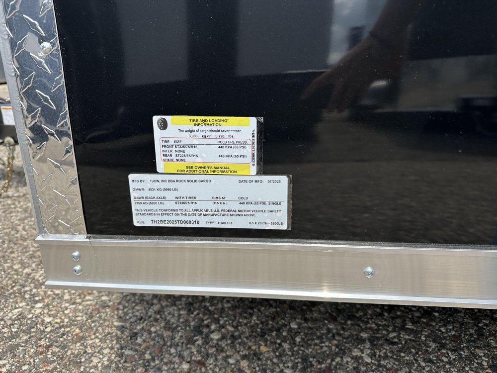 8.5'x20' Rock Solid Cargo Enclosed Cargo
