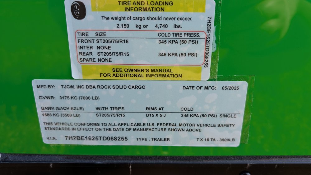 7'x16' Rock Solid Cargo Enclosed Cargo