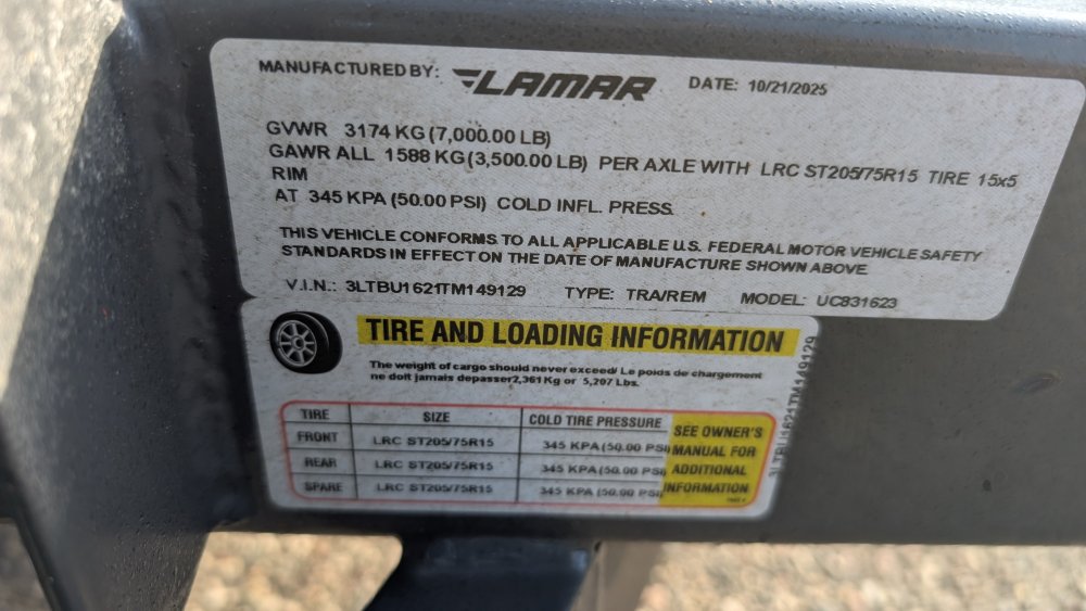 83"x16' Lamar Utility