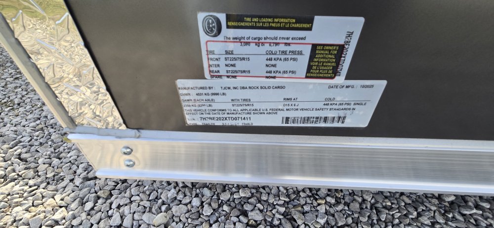 8' 6"x20' Rock Solid Cargo Enclosed Car Hauler