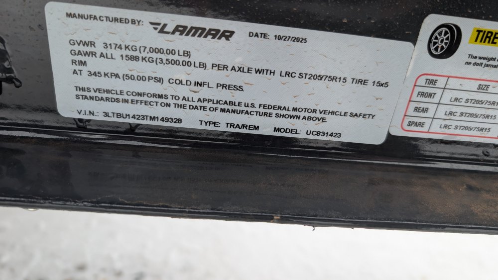 83"x14' Lamar Utility