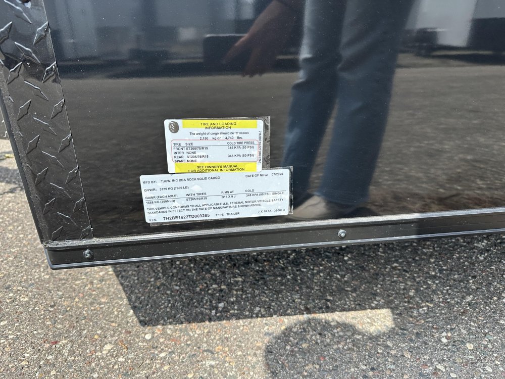 7'x16' Rock Solid Cargo Enclosed Cargo