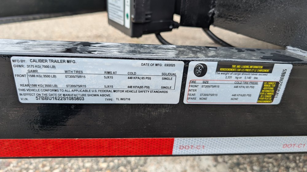 7'x16' Caliber Utility