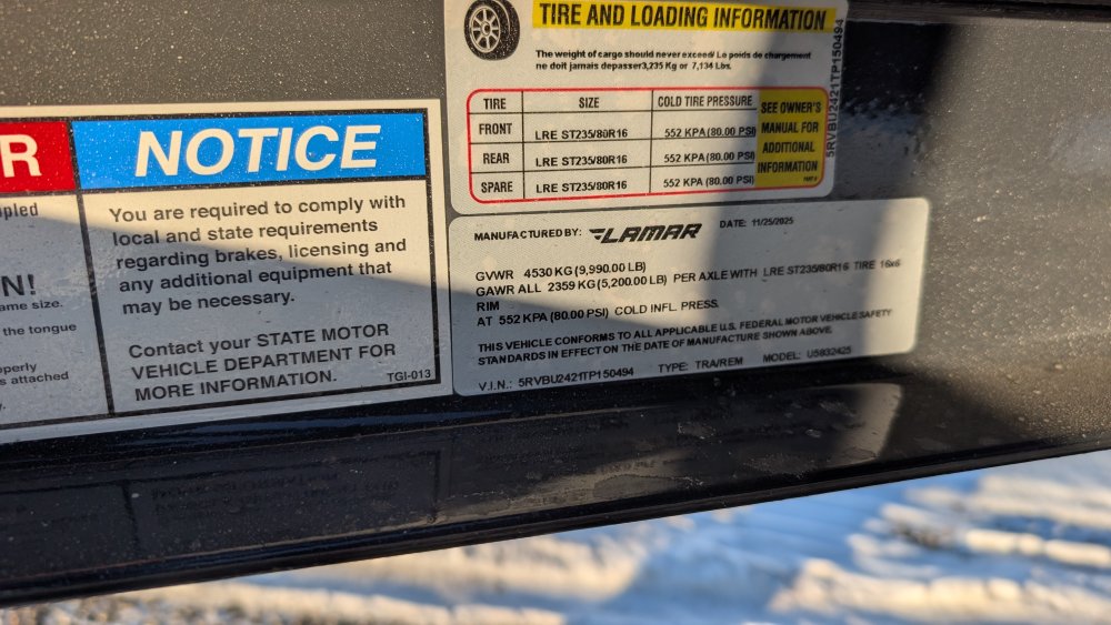 83"x24' Lamar Utility