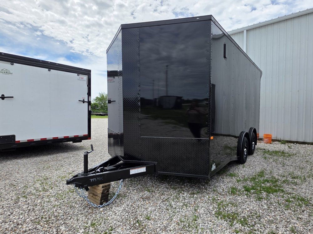 8' 6"x16' Rock Solid Cargo Enclosed Car Hauler