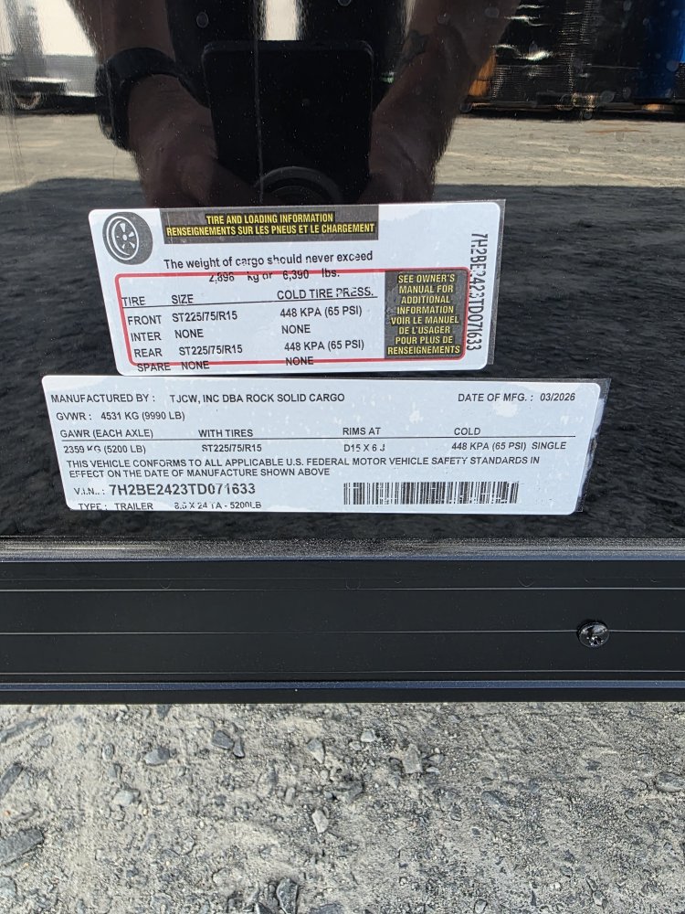 8.5'x24' Rock Solid Cargo Enclosed Car Hauler