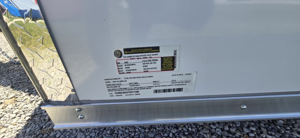 8' 6"x28' Rock Solid Cargo Enclosed Car Hauler