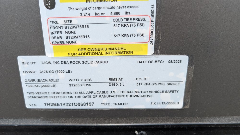 7'x14' Rock Solid Cargo Enclosed Cargo