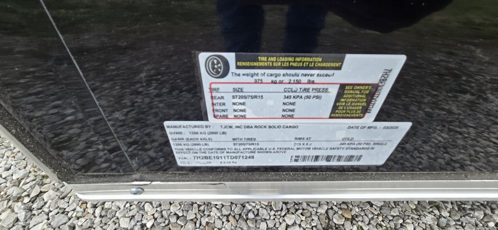 5'x10' Rock Solid Cargo Enclosed Cargo