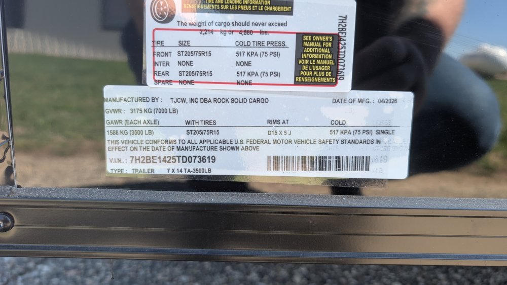 7'x14' Rock Solid Cargo Enclosed Cargo